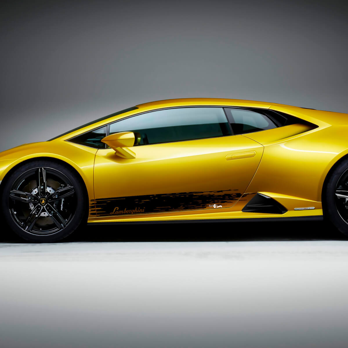 Kit d'autocollants vinyle à bandes latérales usées pour Lamborghini Huracan Evo