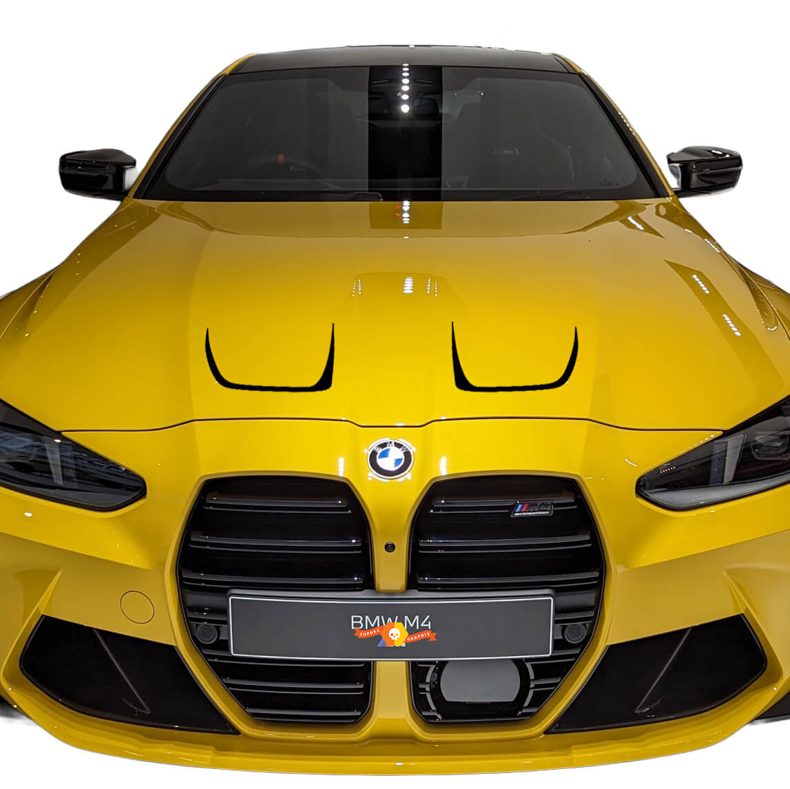 Autocollant vinyle pour évent de capot style pour BMW M4 M3 G80 G82 G83
