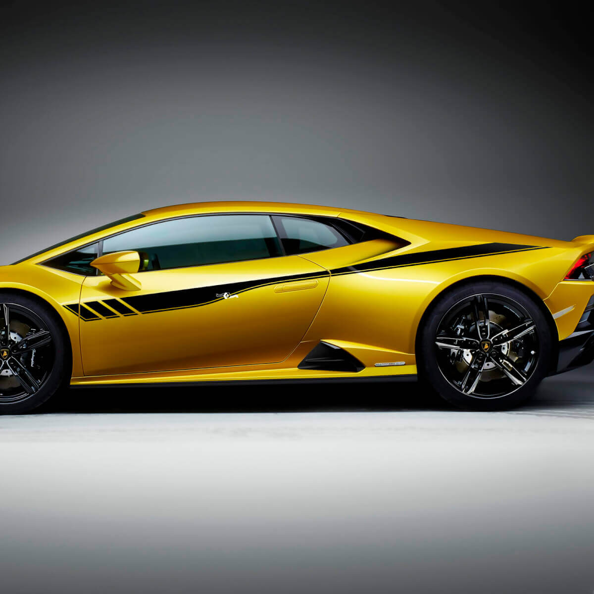 Autocollants Décoratifs Bandes Latérales Vinyle Course 2 pour Lamborghini Huracan Evo