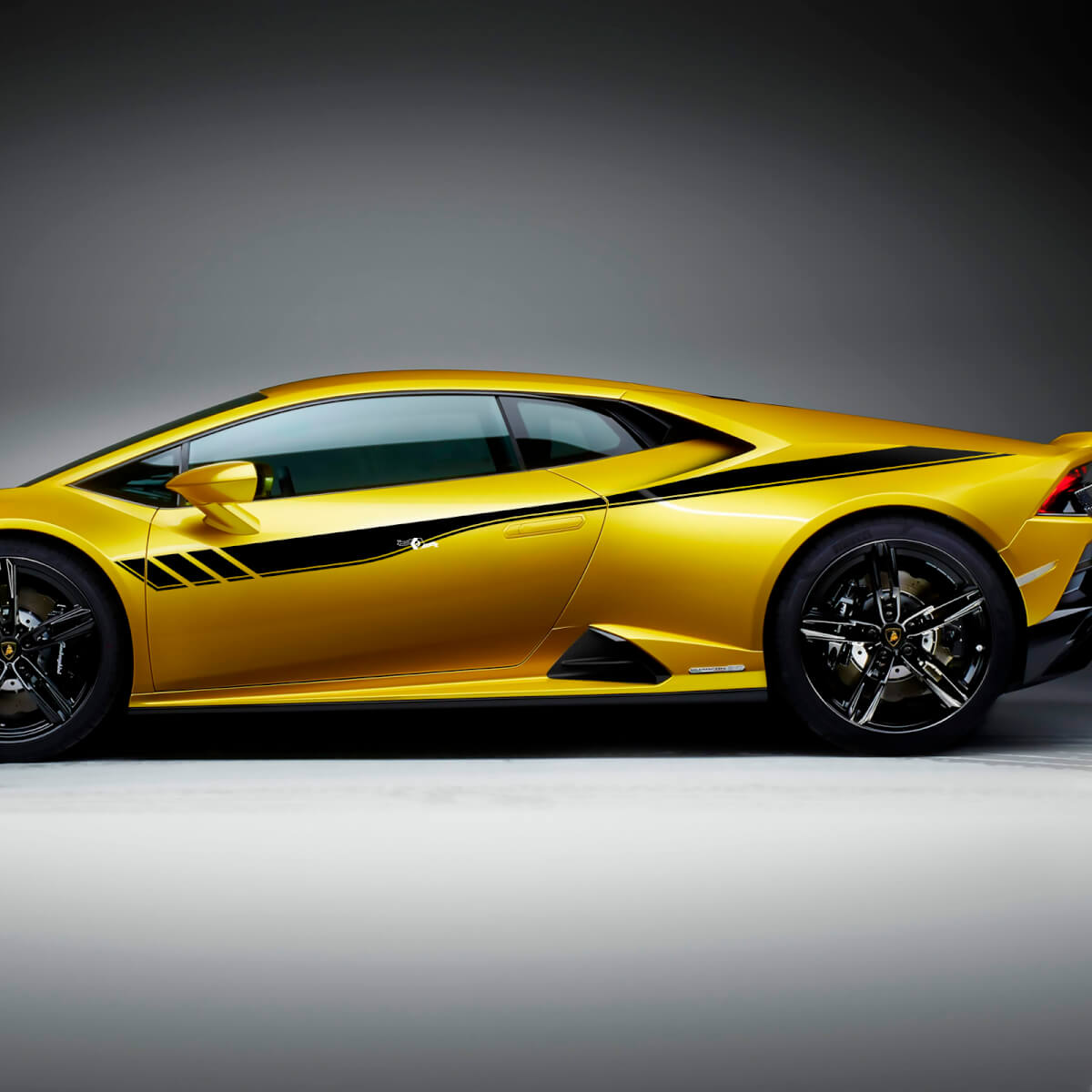 Rayures latérales Autocollant en vinyle pour Lamborghini Huracan Evo 5