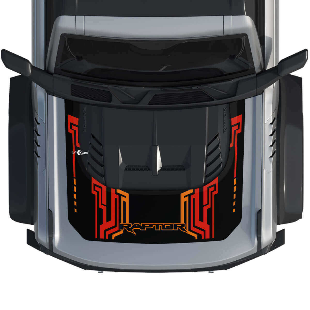 Autocollant graphique de capot 4 pour Musclecar horse power truck