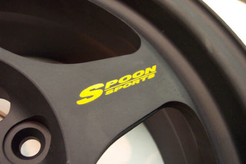 Autocollants en vinyle style rayons de jante Spoon Sports pour Honda