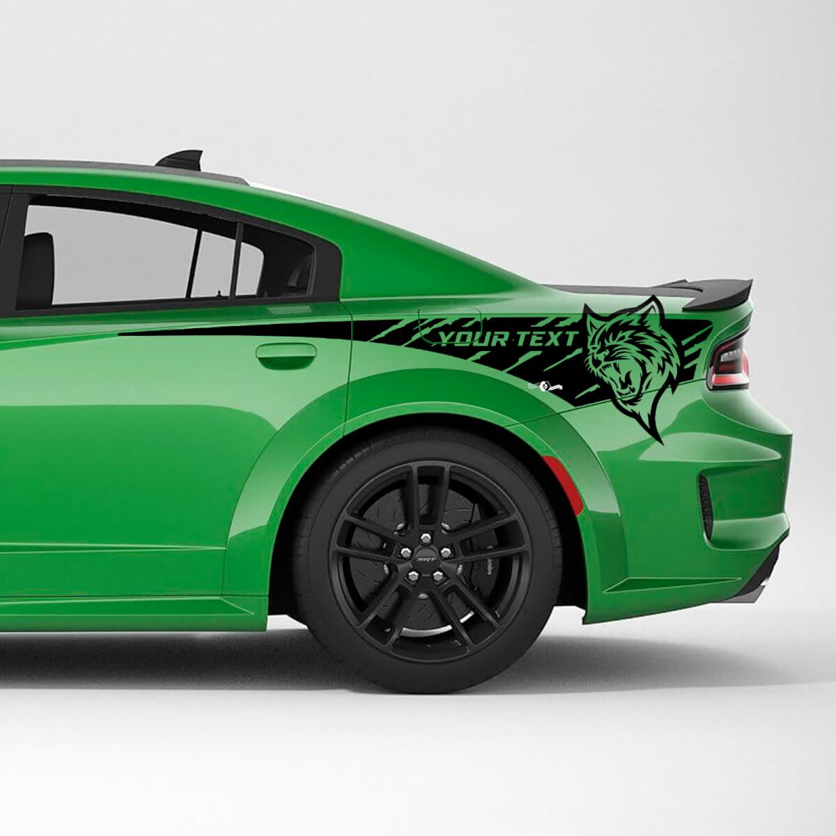 Kit d'autocollants en vinyle personnalisés pour bas de caisse arrière Hellcat pour Dodge Charger