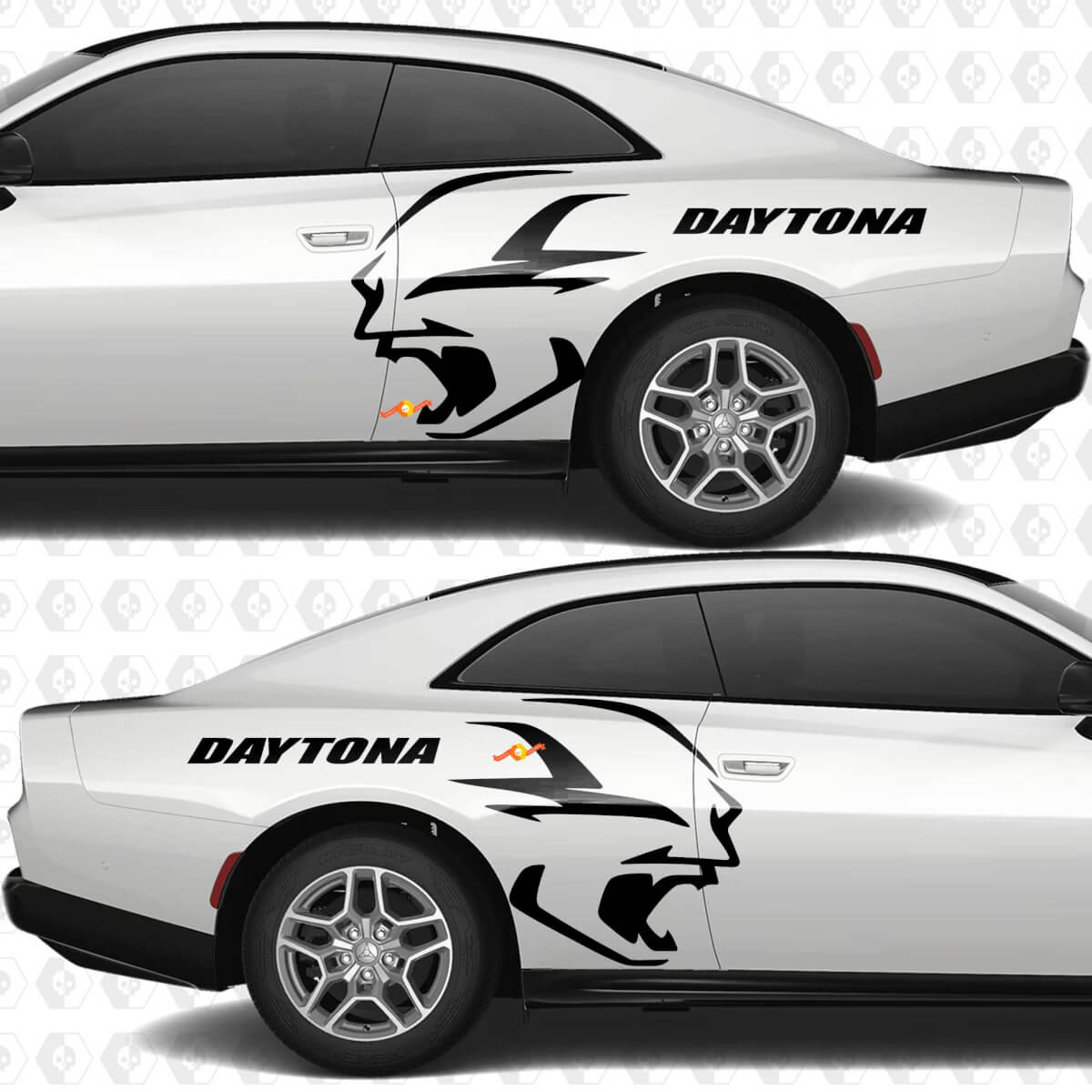 Autocollants en vinyle Banshee Daytona Stickers Graphiques pour Dodge Charger Daytona
