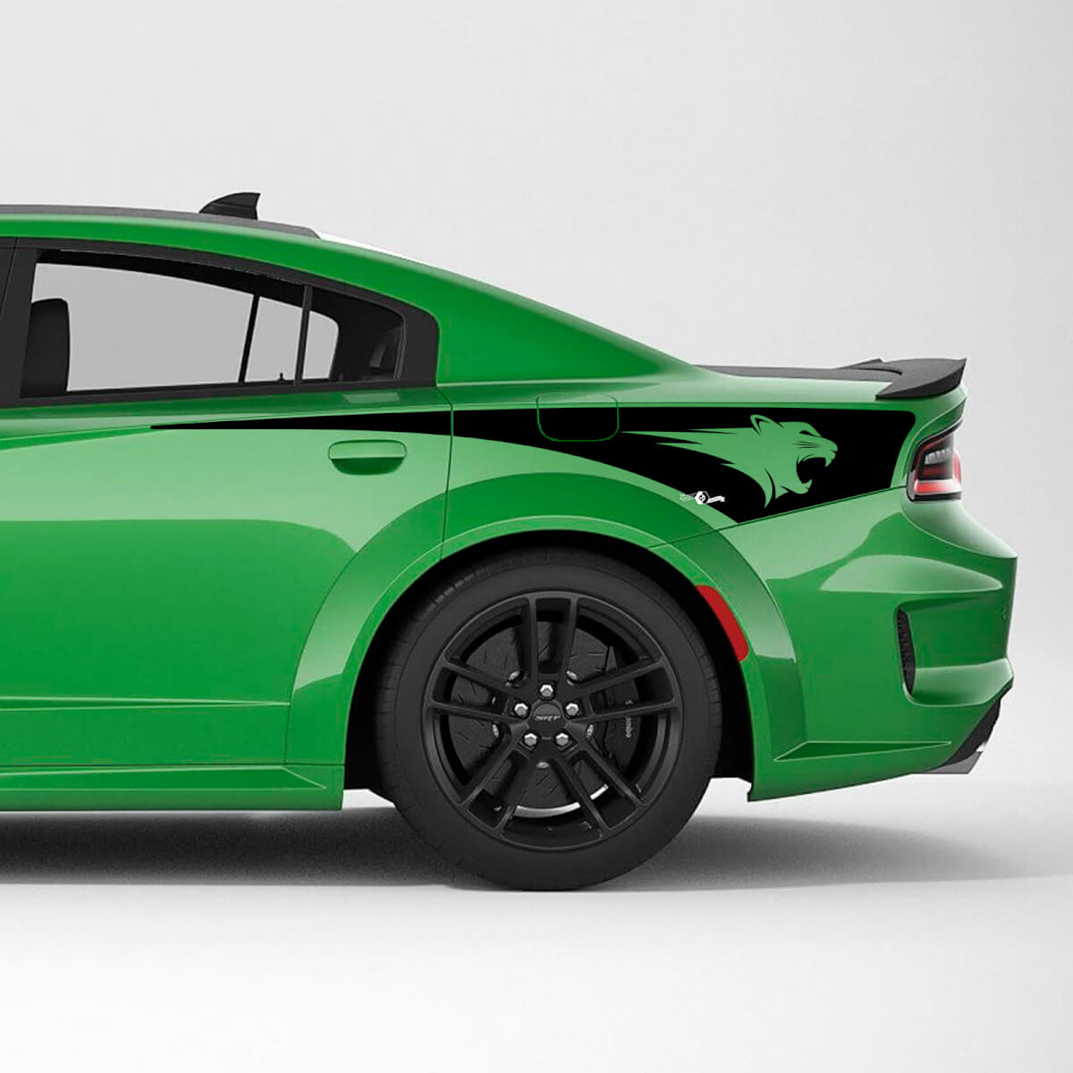 Flammes Autocollant en vinyle pour quart arrière latéral pour Dodge Charger
