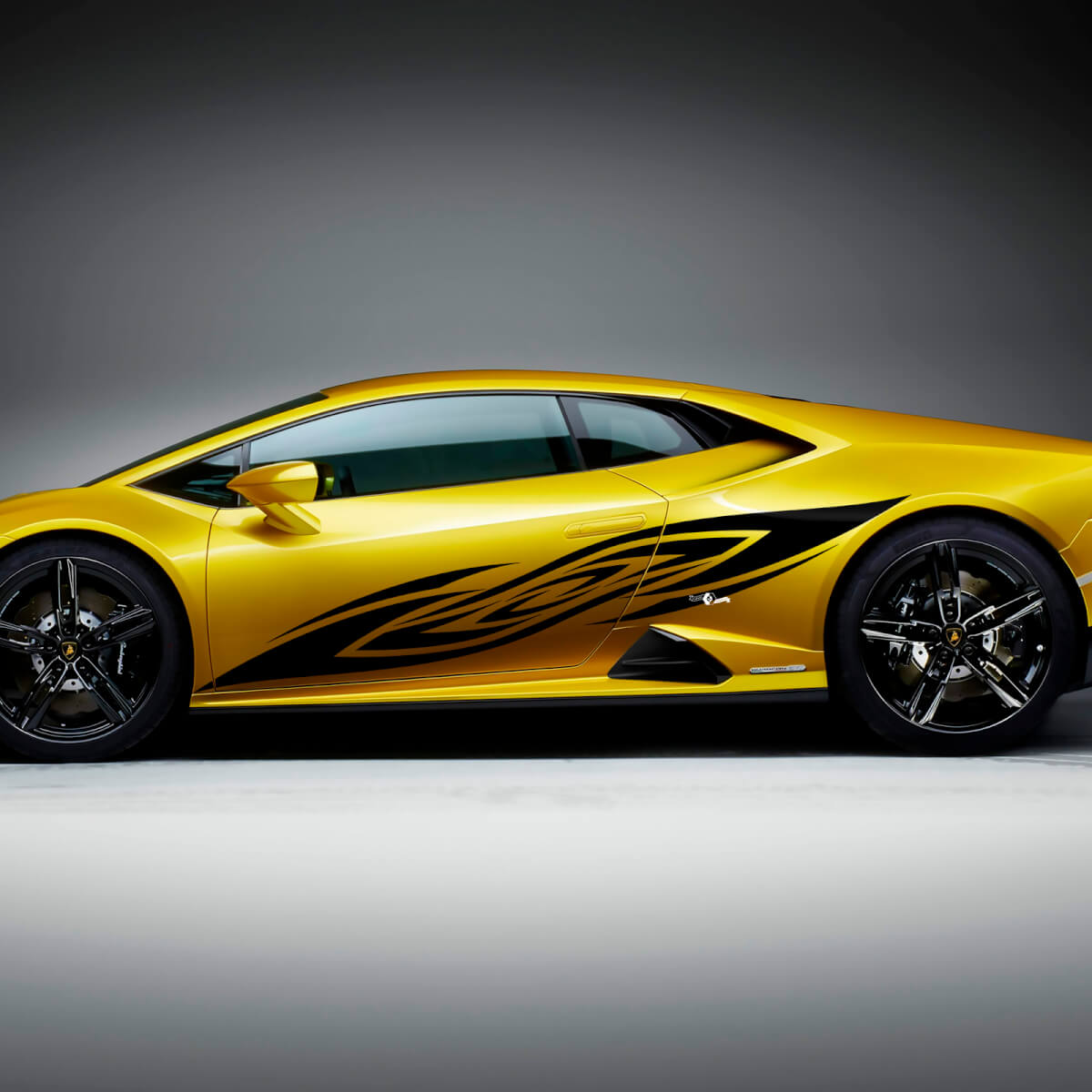 Graphiques latéraux de course Autocollant en vinyle pour Lamborghini Huracan Evo
