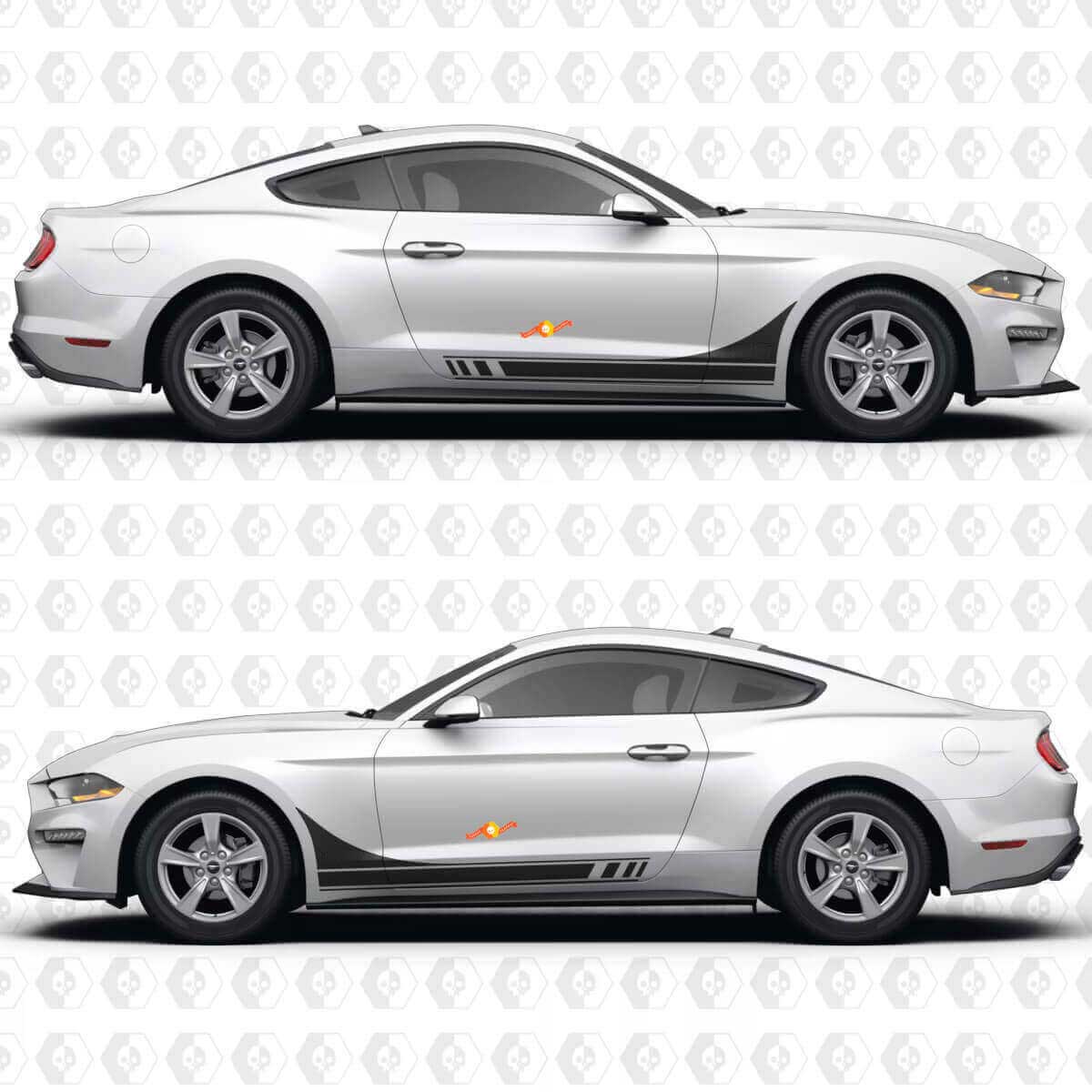 Autocollant en vinyle bandes de porte de course pour Musclecar Musclecarmodel GT