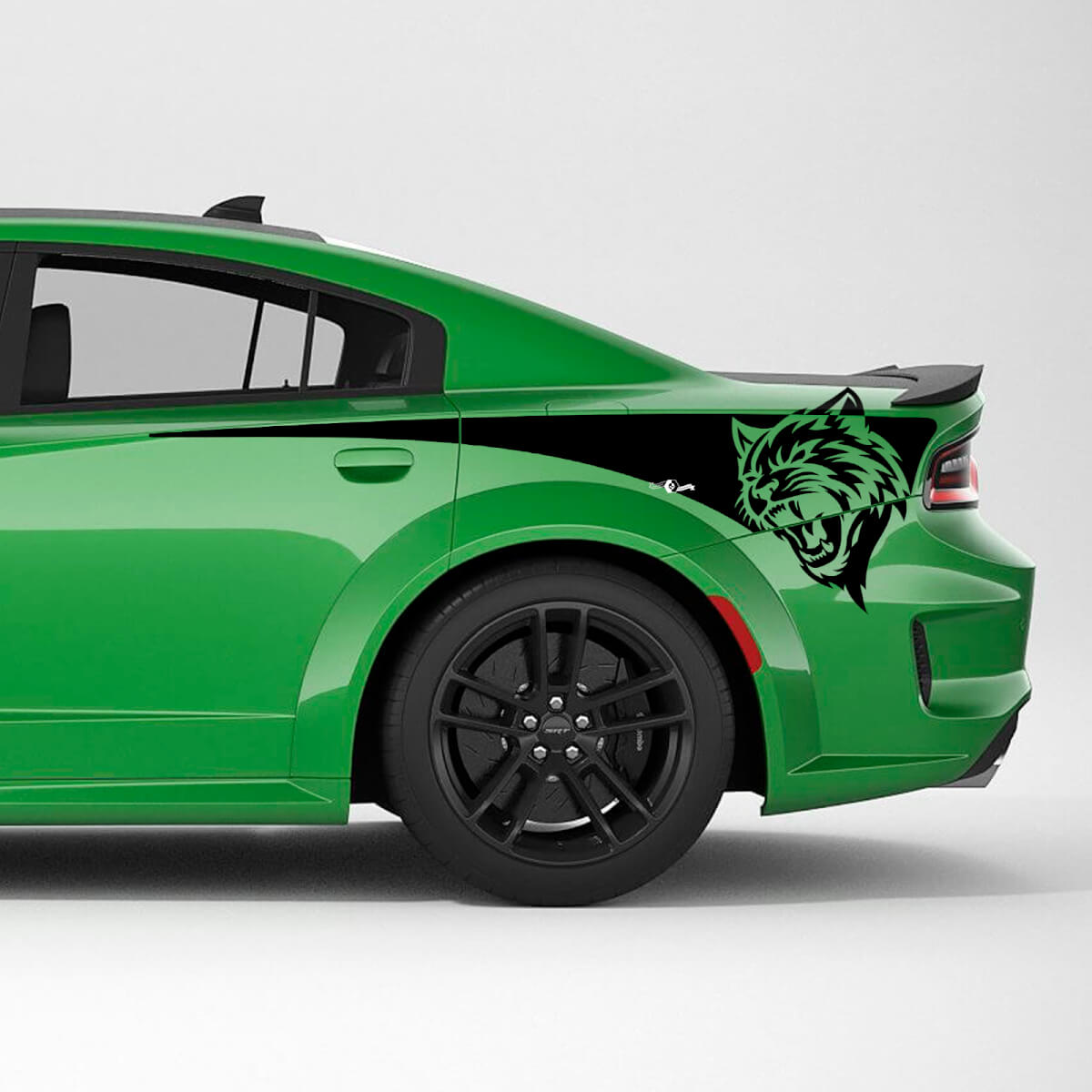Kit de décalcomanies en vinyle bandes latérales arrière Hellcat pour Dodge Charger