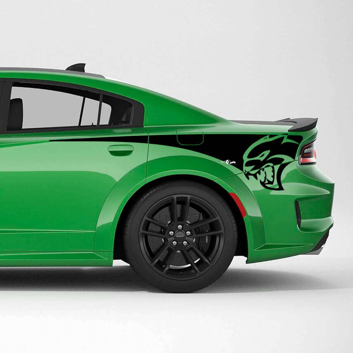 Autocollant en vinyle bande latérale arrière Hellcat Wildcat pour Dodge Charger