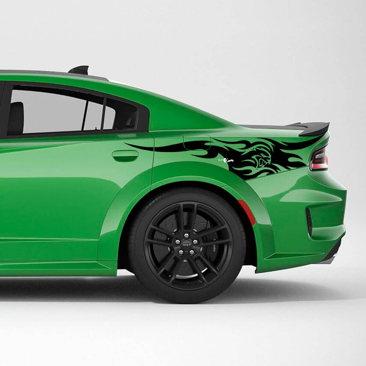 Autocollant vinyle pour bande latérale arrière quart de tribu Hellcat SRT pour Dodge Charger

