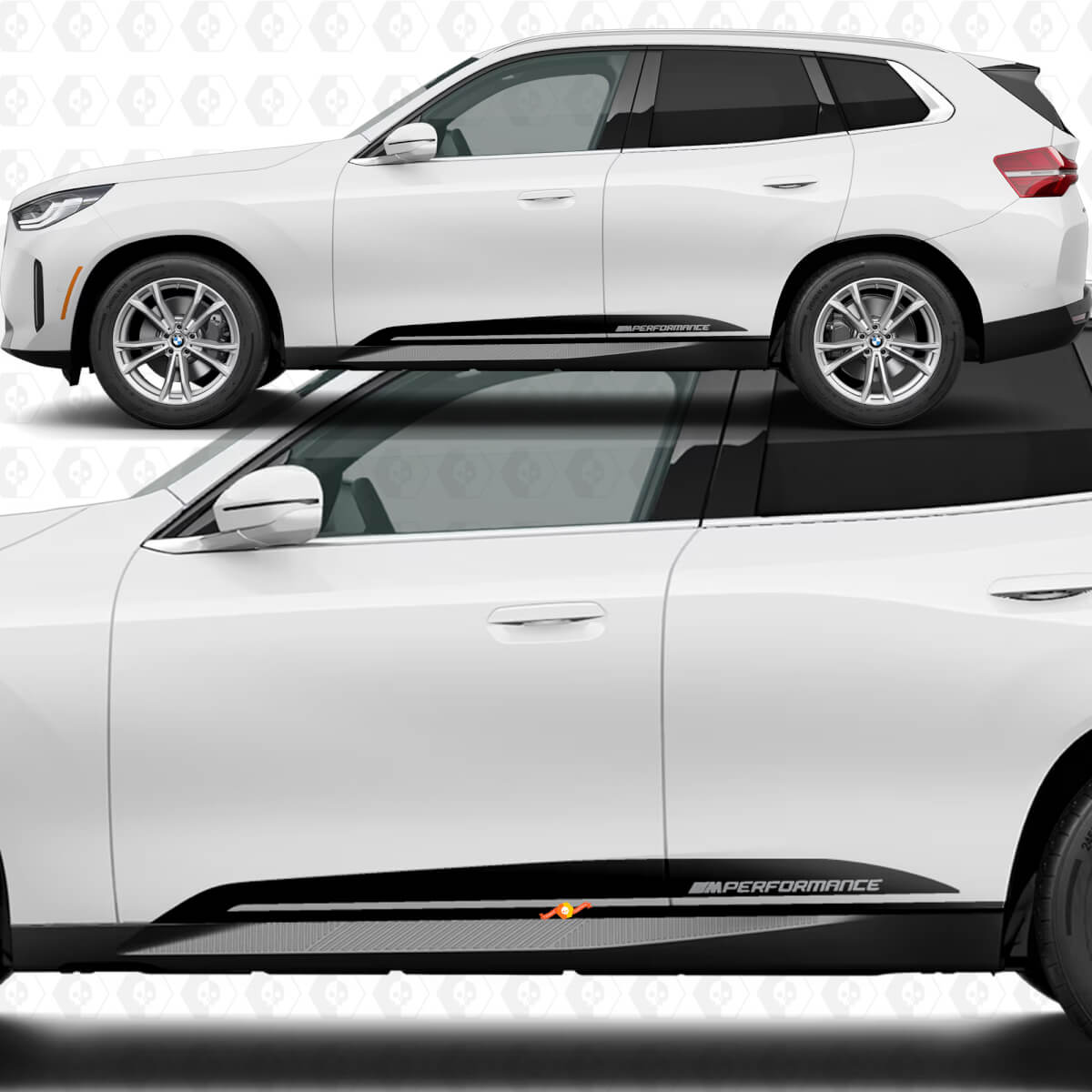 Kit d'autocollants bandes latérales M Performance pour BMW X3 G45