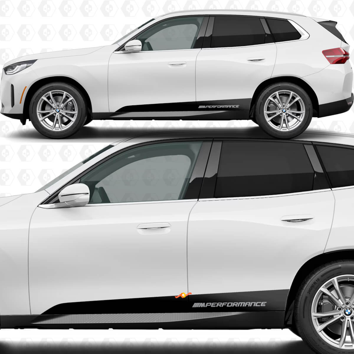 Kit de bandes décoratives de bas de caisse de porte latérale M Performance pour BMW X3 G45