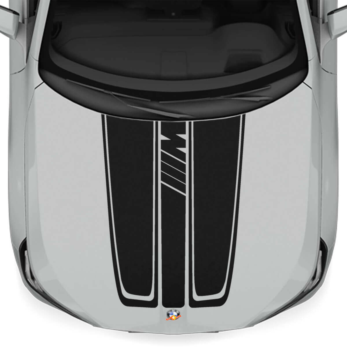 Kit d'autocollants vinyles bandes de capot style M pour BMW X3 G45