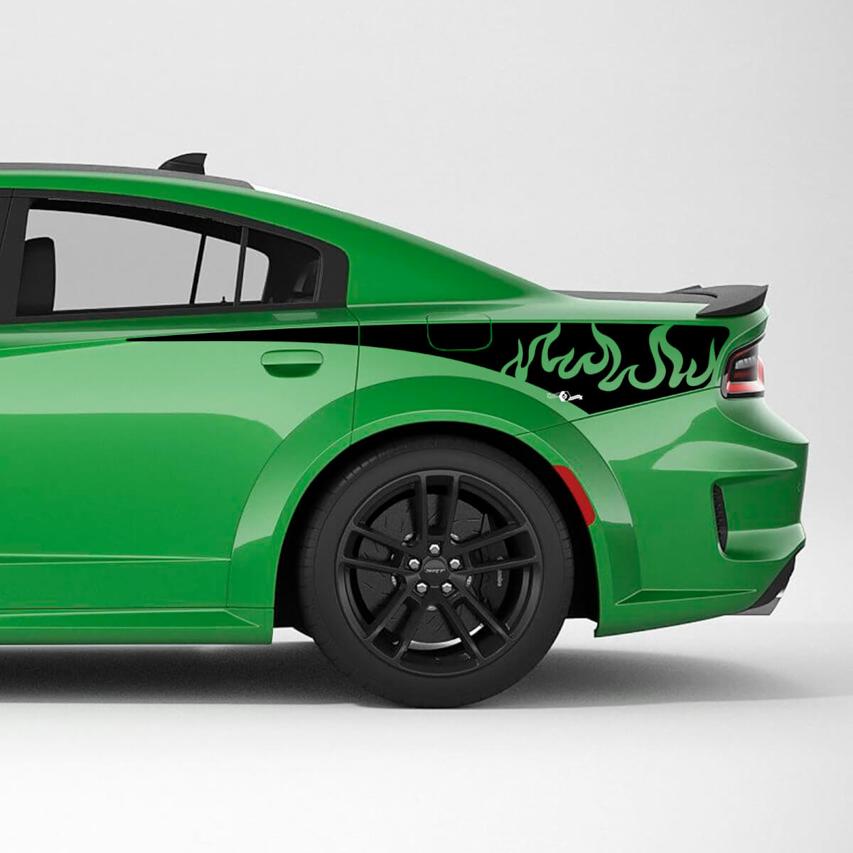 Décalque autocollant en vinyle bande latérale arrière tribale flammes pour Dodge Charger