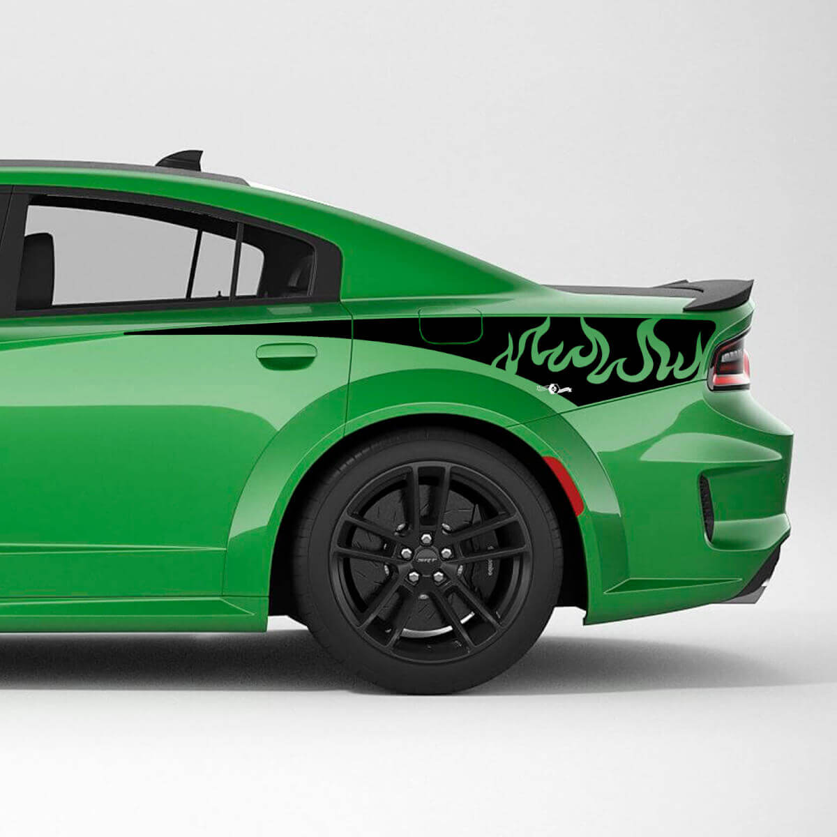 Décalque autocollant en vinyle bande latérale arrière tribale flammes pour Dodge Charger