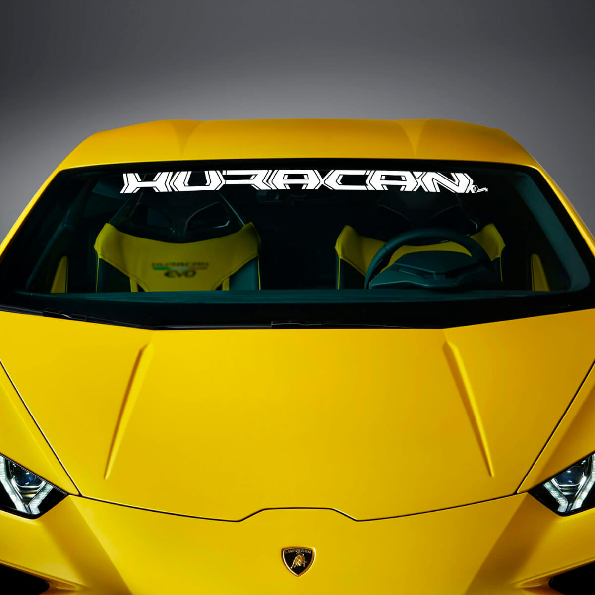 Décalcomanie Autocollante en Vinyle avec Lettrage pour Pare-brise pour Lamborghini Huracan Evo