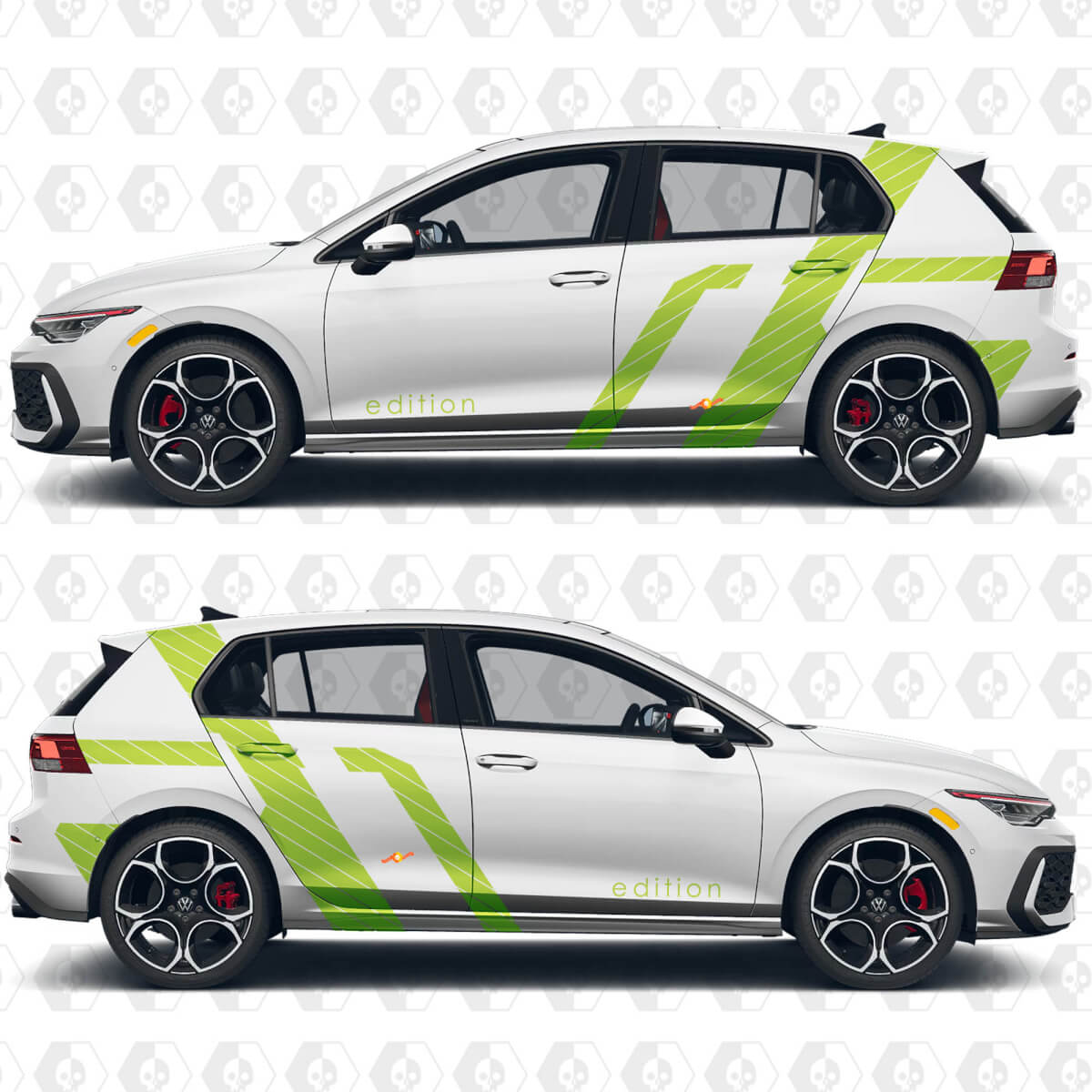 Autocollants en vinyle Wrap Sport pour Volkswagen Golf Gti