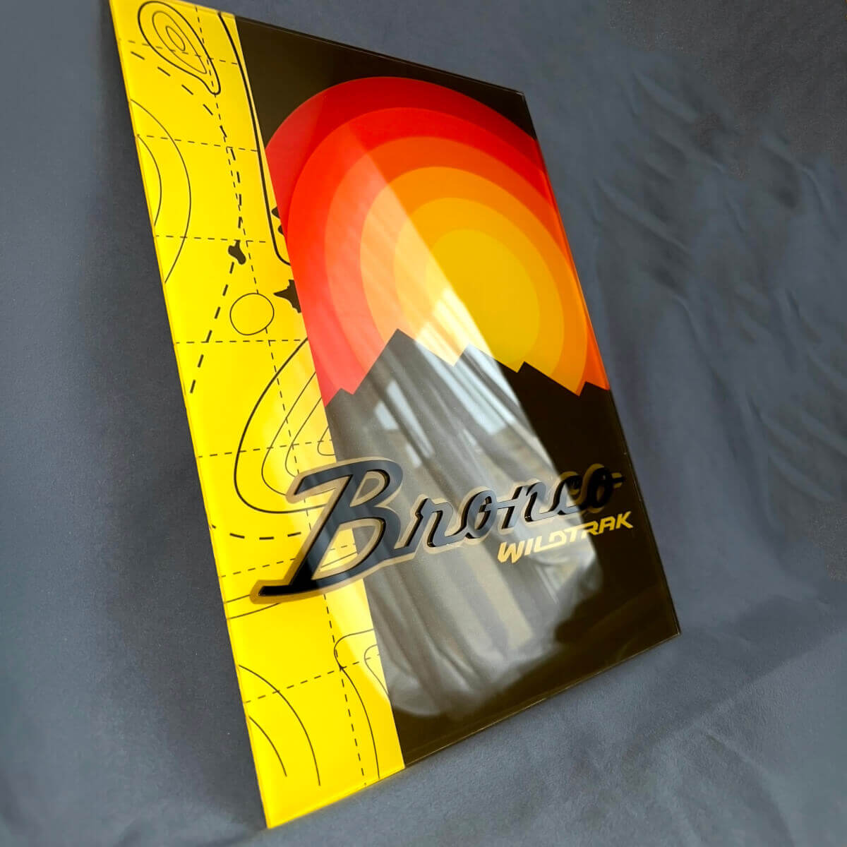 Panneau d'art mural de garage en acrylique brillant Heritage, meilleur cadeau pour les fans de horse