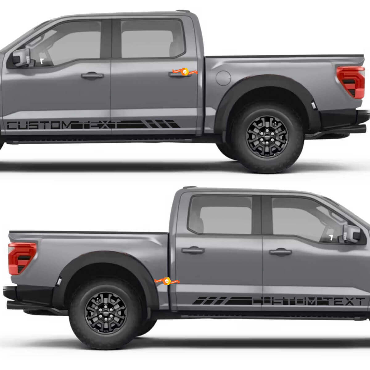 Split Line Logo Style Side Doors Rocker Panel Vinyl Decal Sticker for Ford F-150