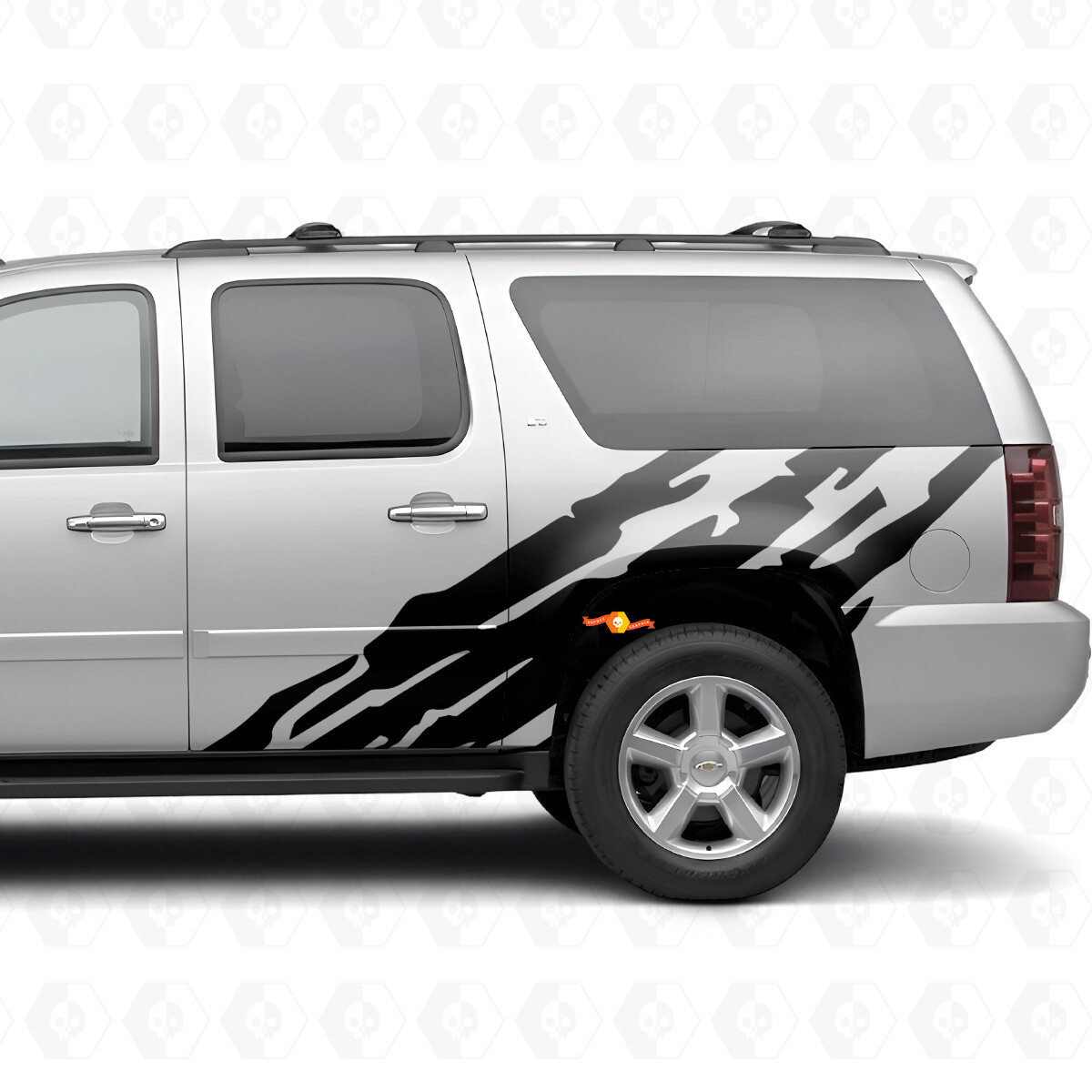Bandes en vinyle dentelées pour porte et quart arrière pour Chevrolet Suburban GMT900 2007-2014