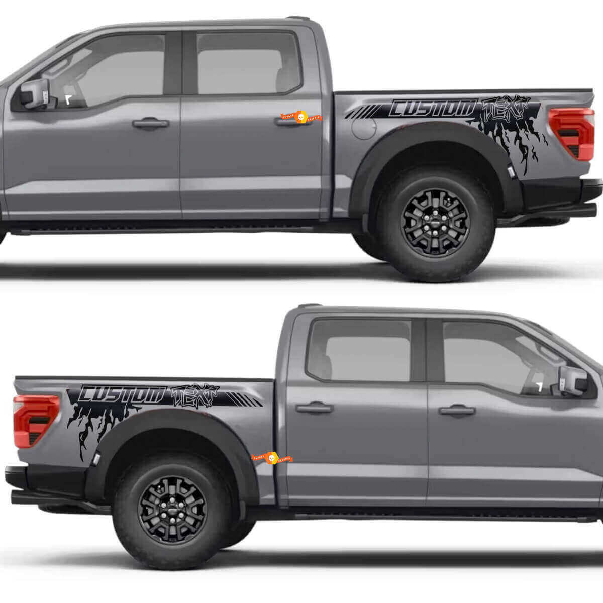 Kit de décalcomanies latérales arrière personnalisées Mud Splash pour Musclecar F-150
