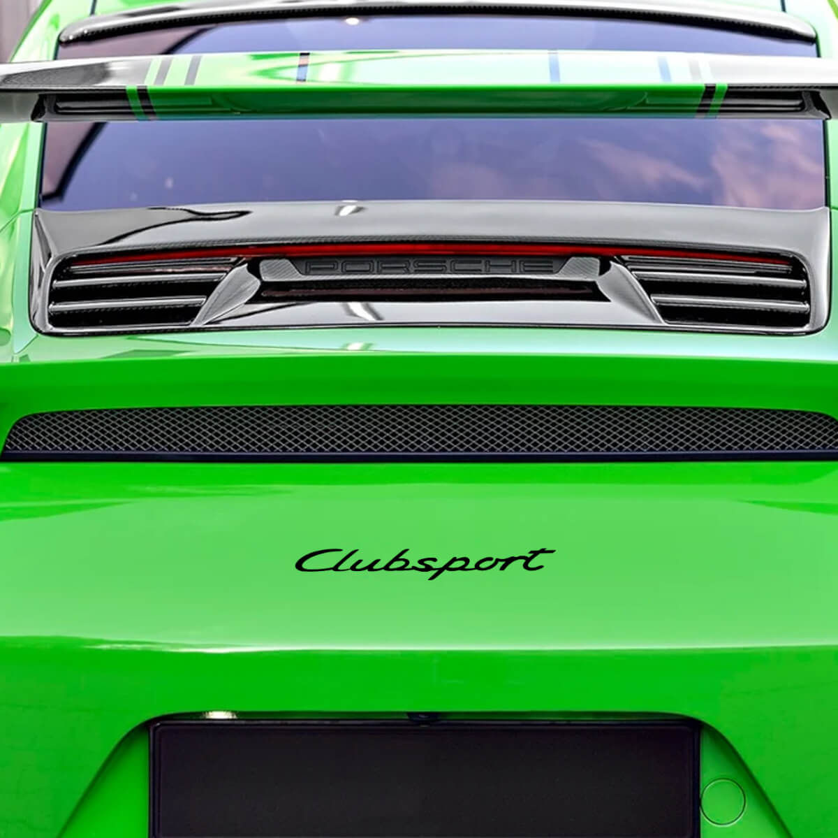 Clubsport Decal Sticker Emblem for Rear for Porsche 911 GT4 Clubsport 991 GT3