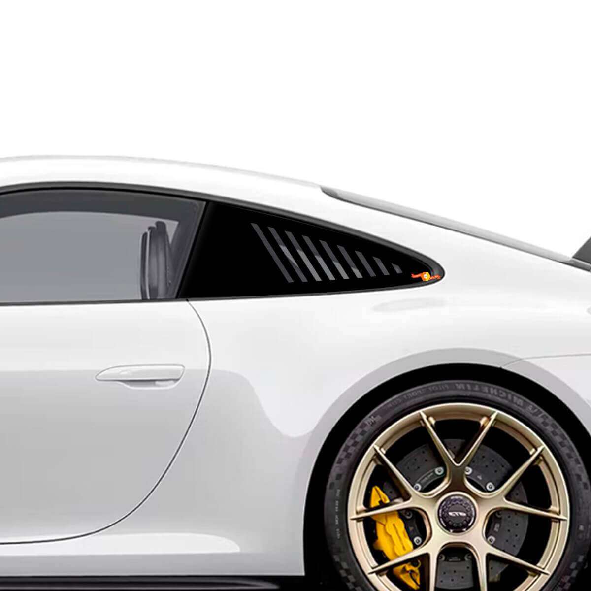 Autocollants bande latérale arrière style Le Mans pour Porsche 911 et Cayman