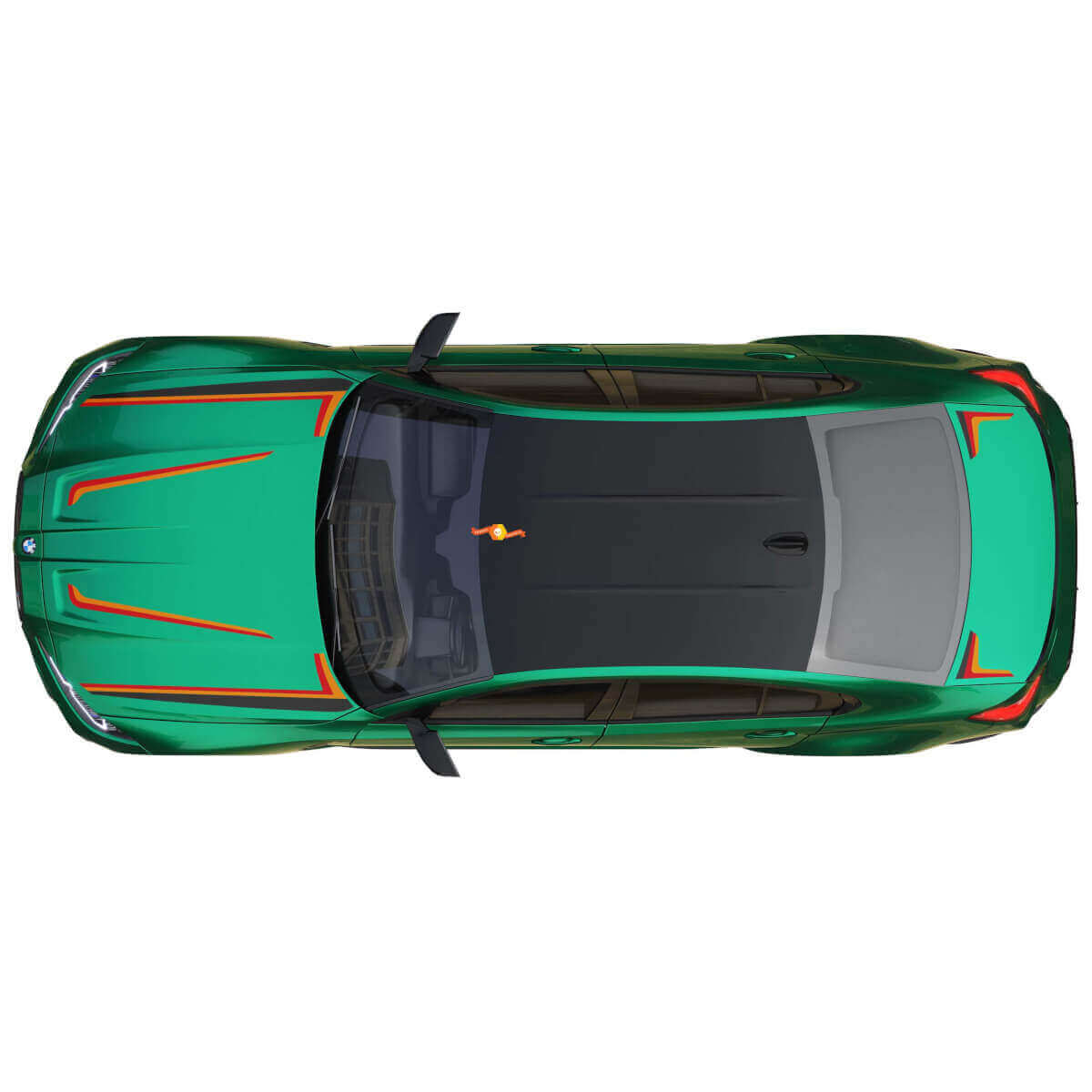 Autocollant en vinyle bandes latérales capot coffre M Performance pour BMW M3 G80