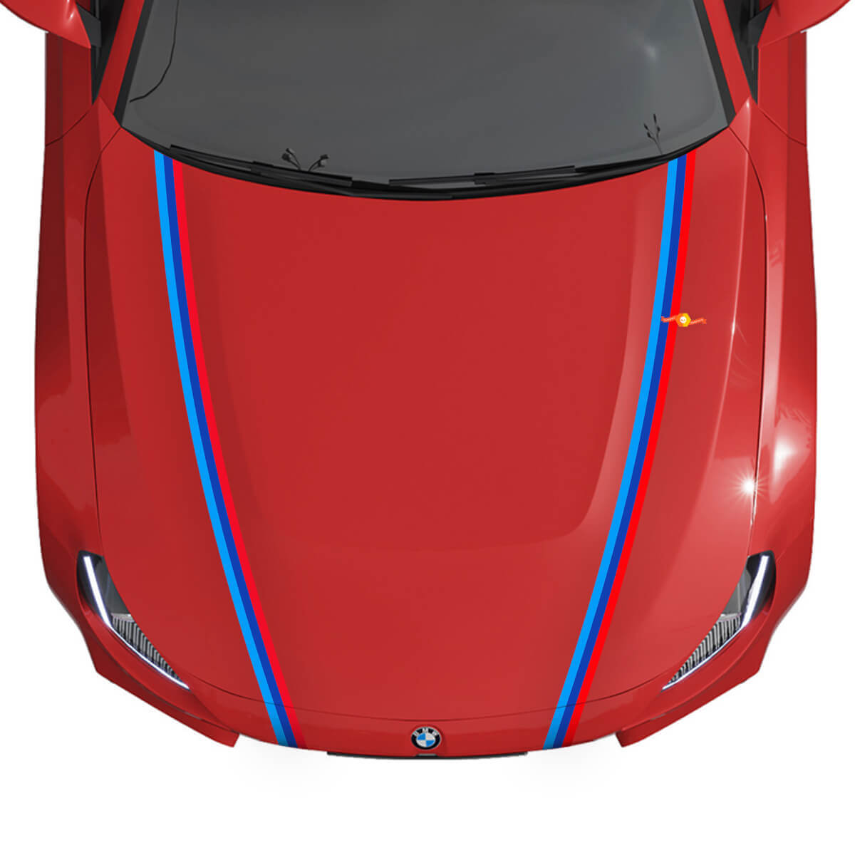 Autocollant Vinyle Rayures Capot M Performance 2 pour BMW M2 G87