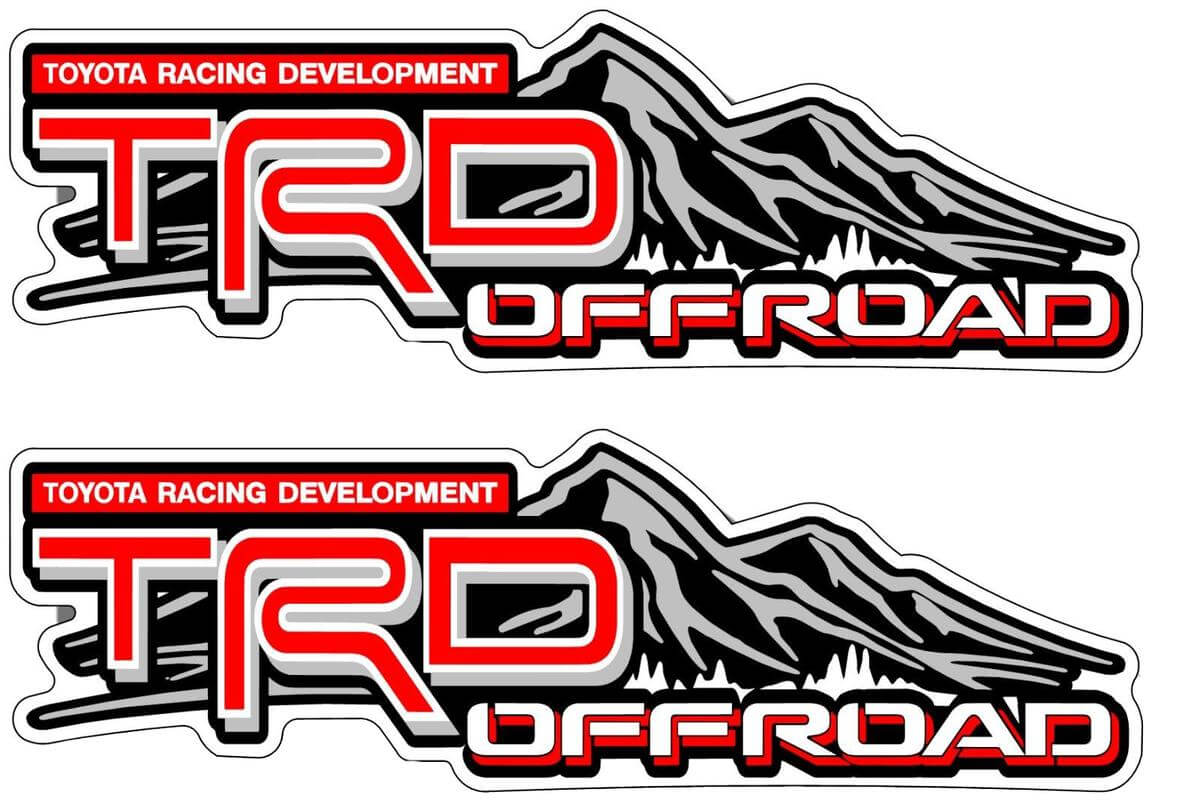Autocollants en vinyle style montagne tout-terrain TRD pour Toyota Tacoma Tundra