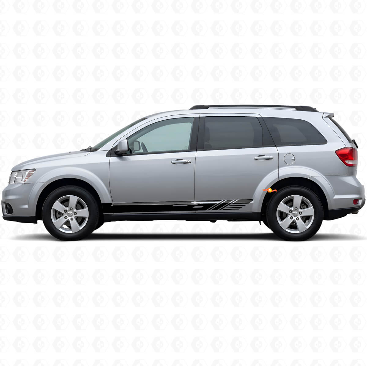 Autocollant Vinyle Décoratif à Bandes Pour Bas de Caisson pour Dodge Journey 2009-2020