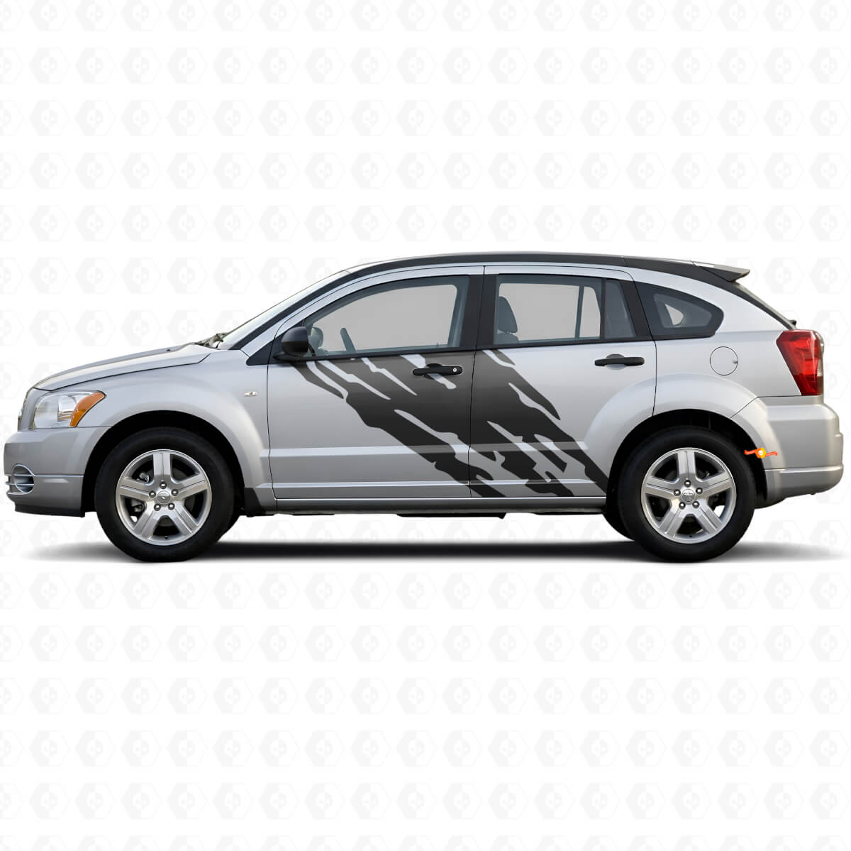 Décalcomanie en vinyle graphique éclaboussures de boue pour porte Dodge Caliber 2007-2012