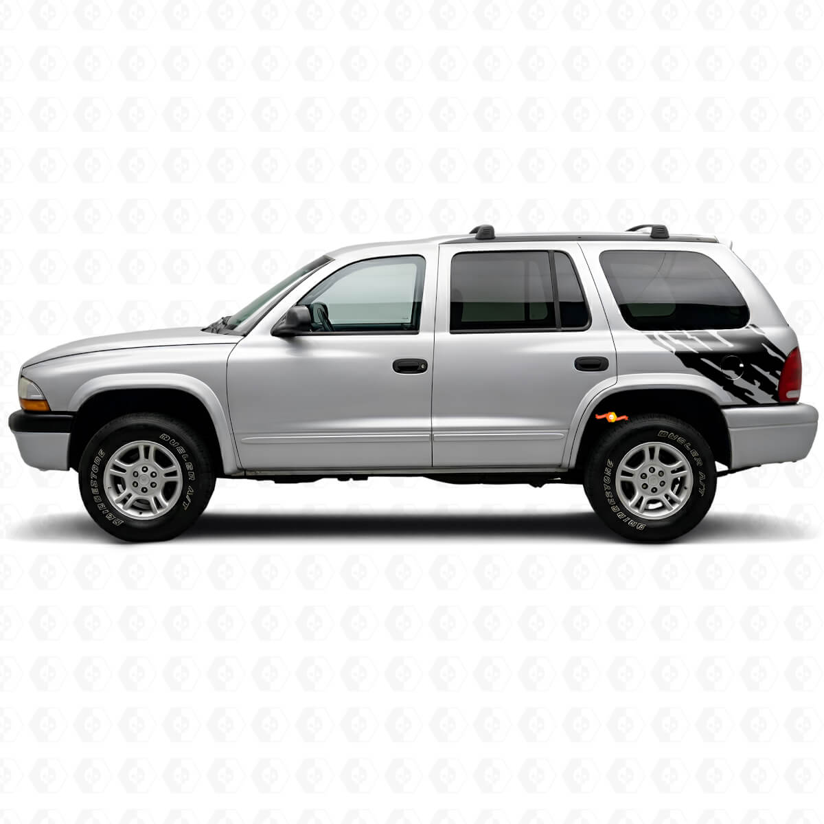 Autocollant en vinyle graphique éclaboussures de boue arrière latéral pour Dodge Durango 1998-2003