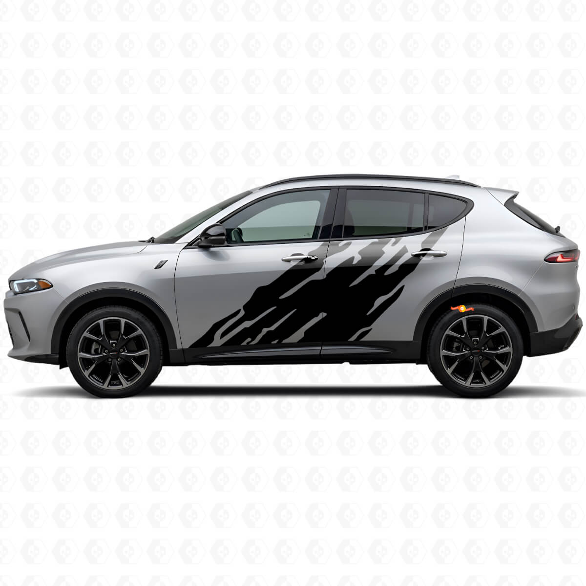 Autocollant en vinyle graphique anti-boue pour portes Dodge Hornet 2023+