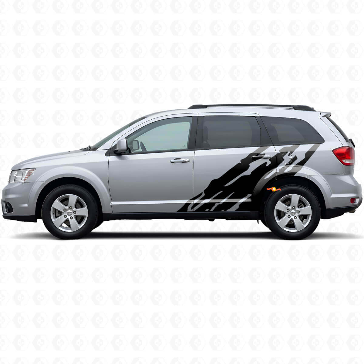 Autocollant en vinyle graphique éclaboussures de boue pour porte latérale Dodge Journey 2009-2020