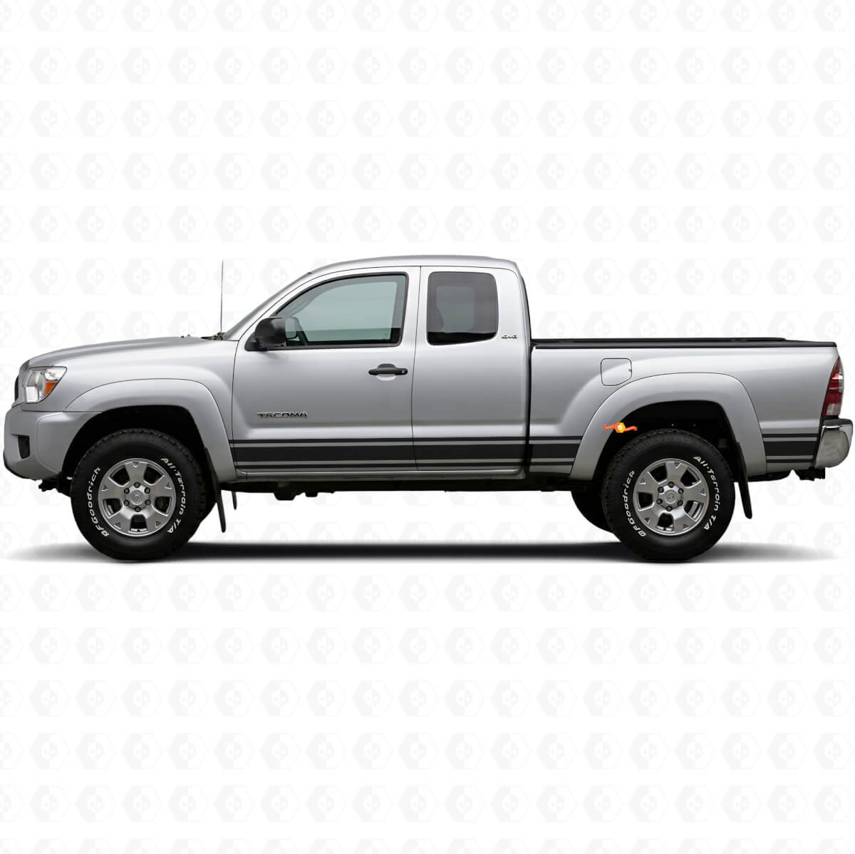 Autocollant en vinyle pour bas de caisse lignes droites pour Toyota Tacoma 2004-2015