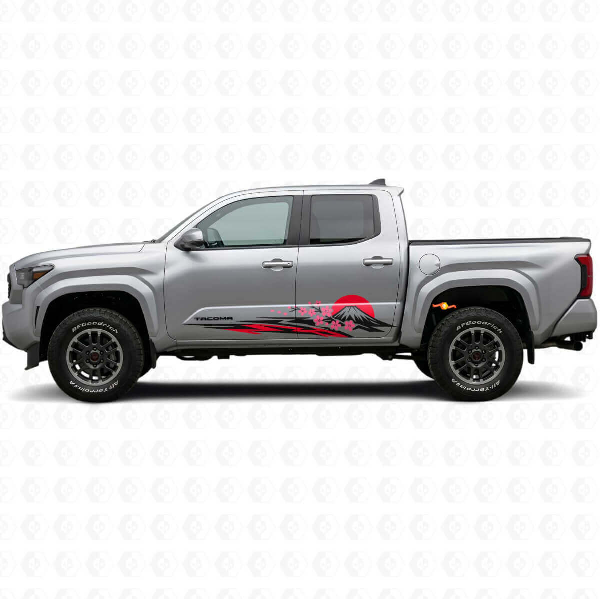Autocollant latéral en vinyle graphique Sakura japonais pour Toyota Tacoma 2023+