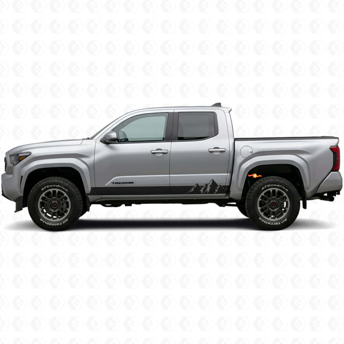 Kit d'autocollants en vinyle pour bas de caisse style montagnes pour Toyota Tacoma 2023+