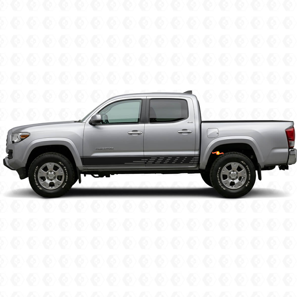 Autocollant en vinyle perforé pour bas de caisse Toyota Tacoma 2015-2023