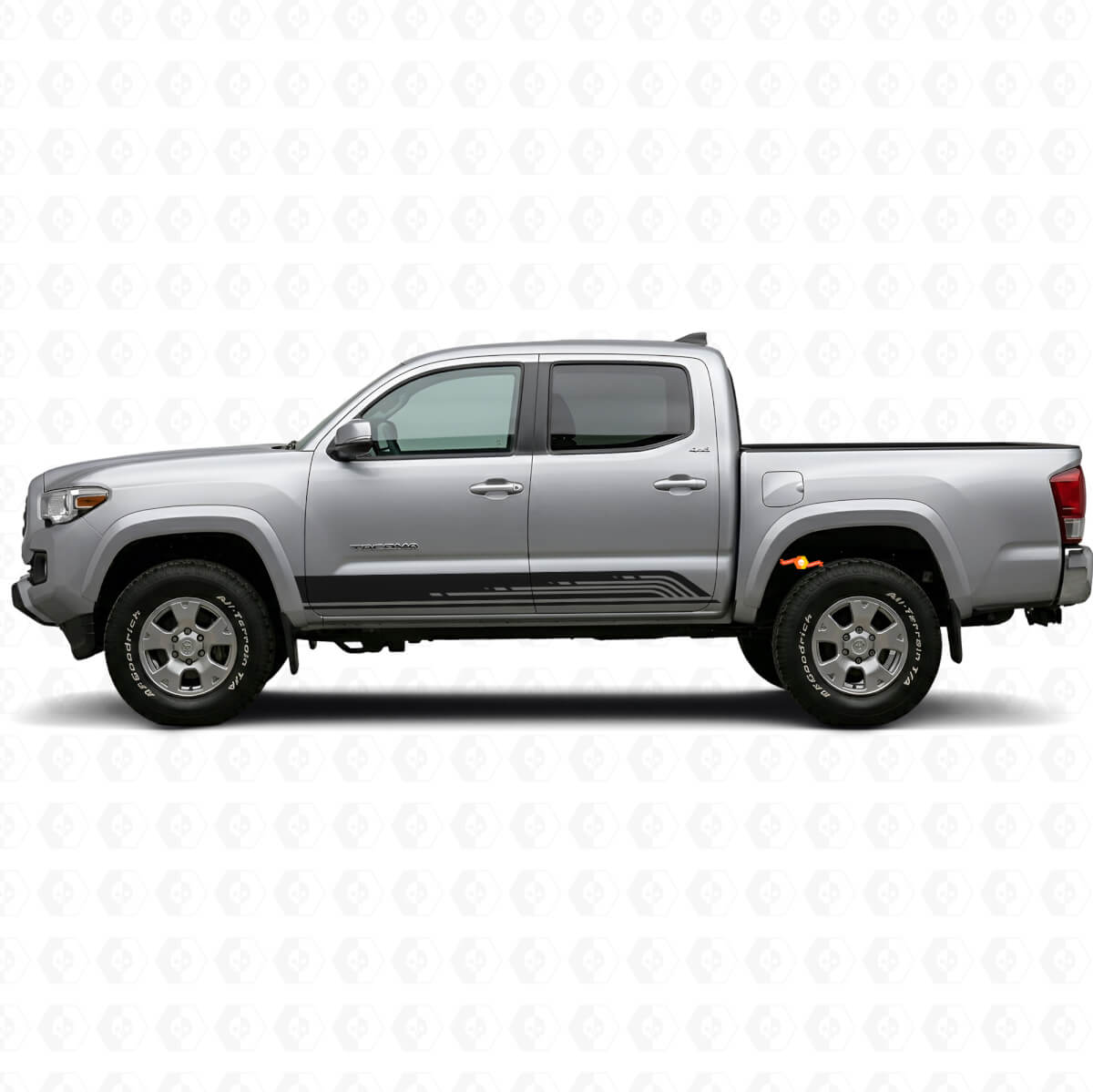 Autocollant en vinyle pour bas de caisse à lignes incurvées pour Toyota Tacoma 2015-2023