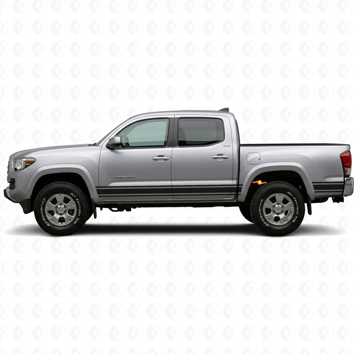 Autocollant en vinyle pour bas de caisse à lignes droites pour Toyota Tacoma 2015-2023
