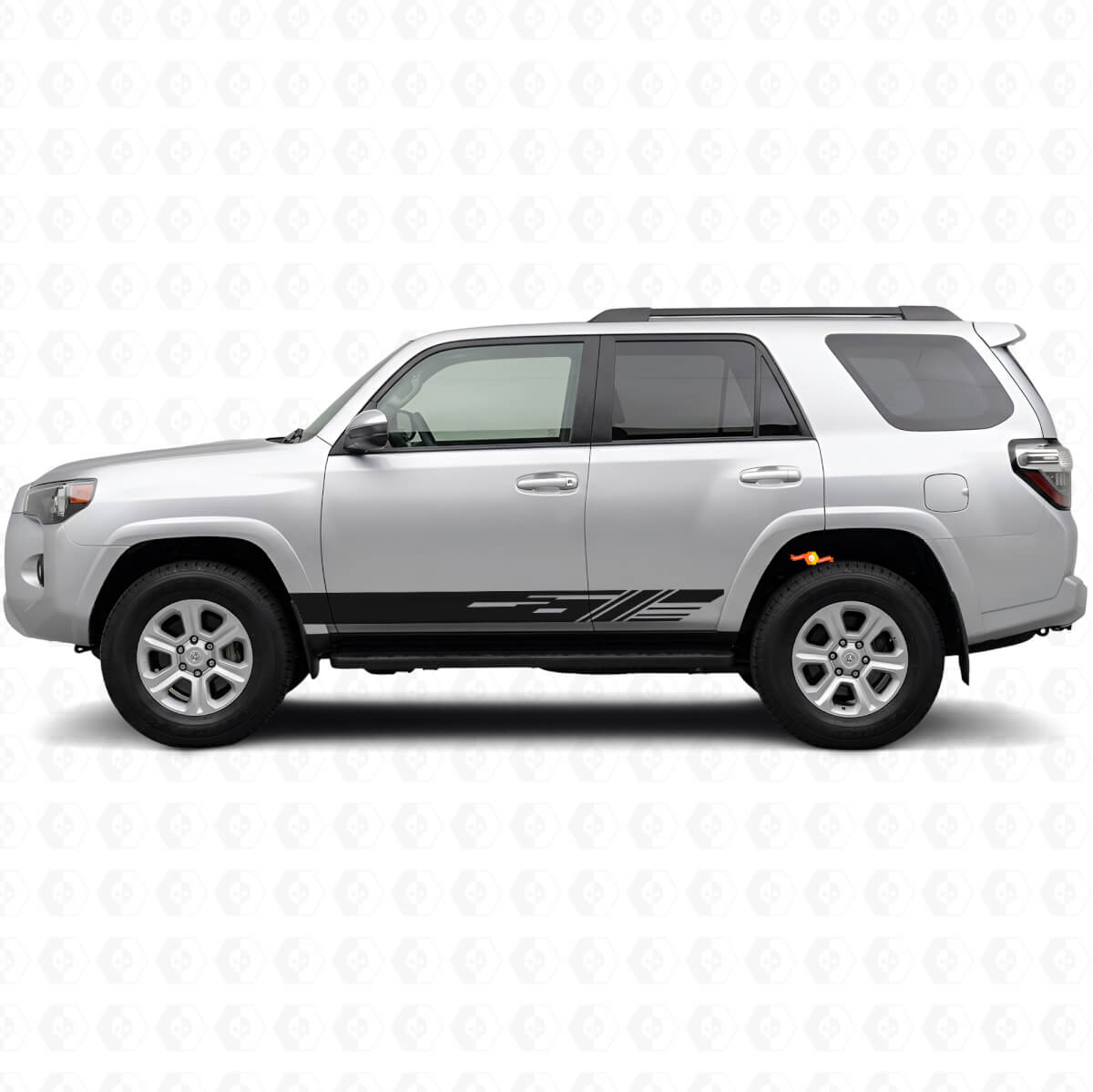 Autocollant en vinyle décoratif à rayures pour bas de caisse Toyota 4Runner 2009-2024