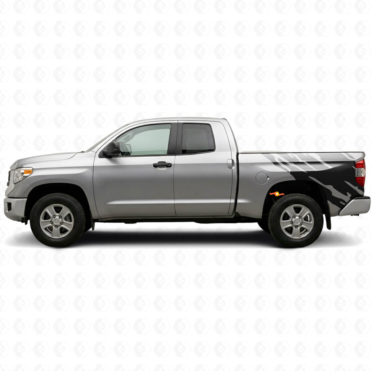 Autocollant vinyl graphique éclaboussures de boue arrière latéral pour Toyota Tundra 2007-2021