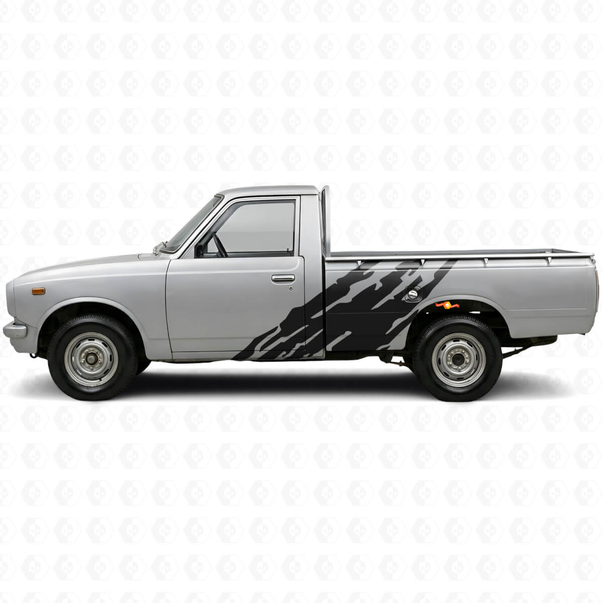 Décalcomanie latérale en vinyle avec motif éclaboussures de boue pour Toyota Hilux 1968-1972