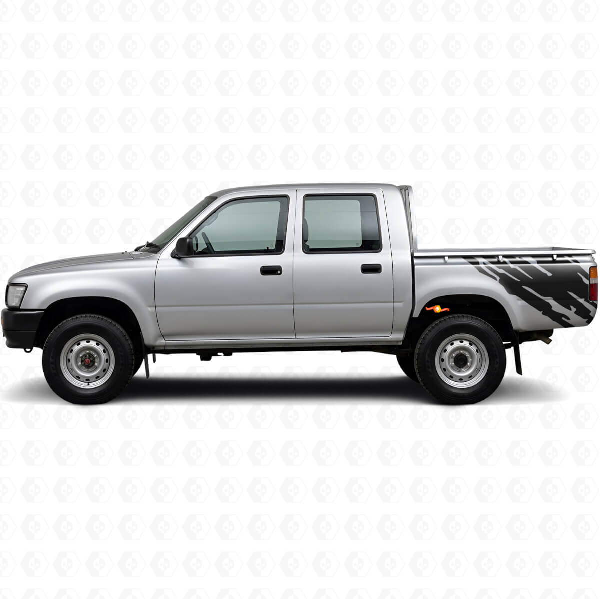 Autocollant vinyl graphique éclaboussures de boue arrière latéral pour Toyota Hilux 1988-1997