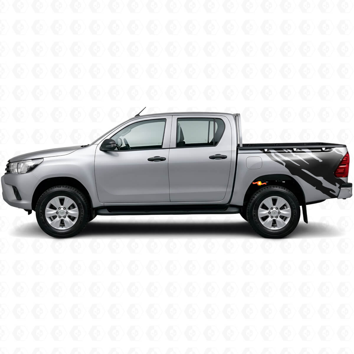 Autocollant en vinyle graphique éclaboussures de boue arrière latéral pour Toyota Hilux 2015+