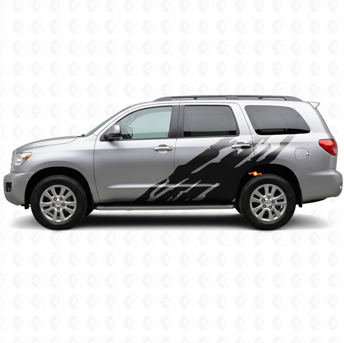 Autocollant latéral en vinyle motif éclaboussures de boue pour Toyota Sequoia 2007-2022