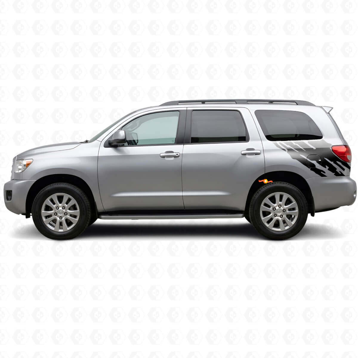 Autocollant en vinyle graphique éclaboussures de boue côté arrière pour Toyota Sequoia 2007-2022