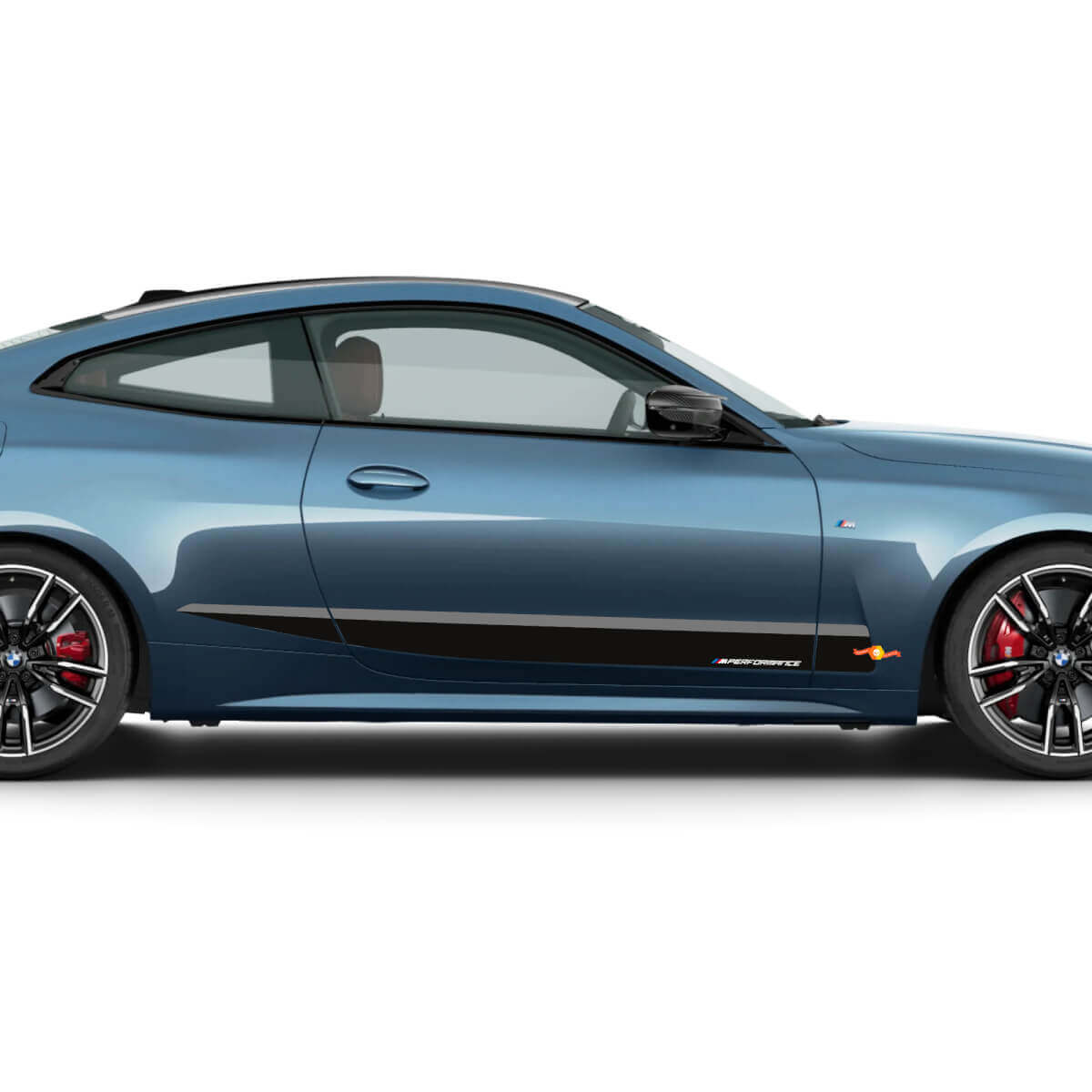 Autocollant vinyle bandes latérales M Performance pour BMW M440i