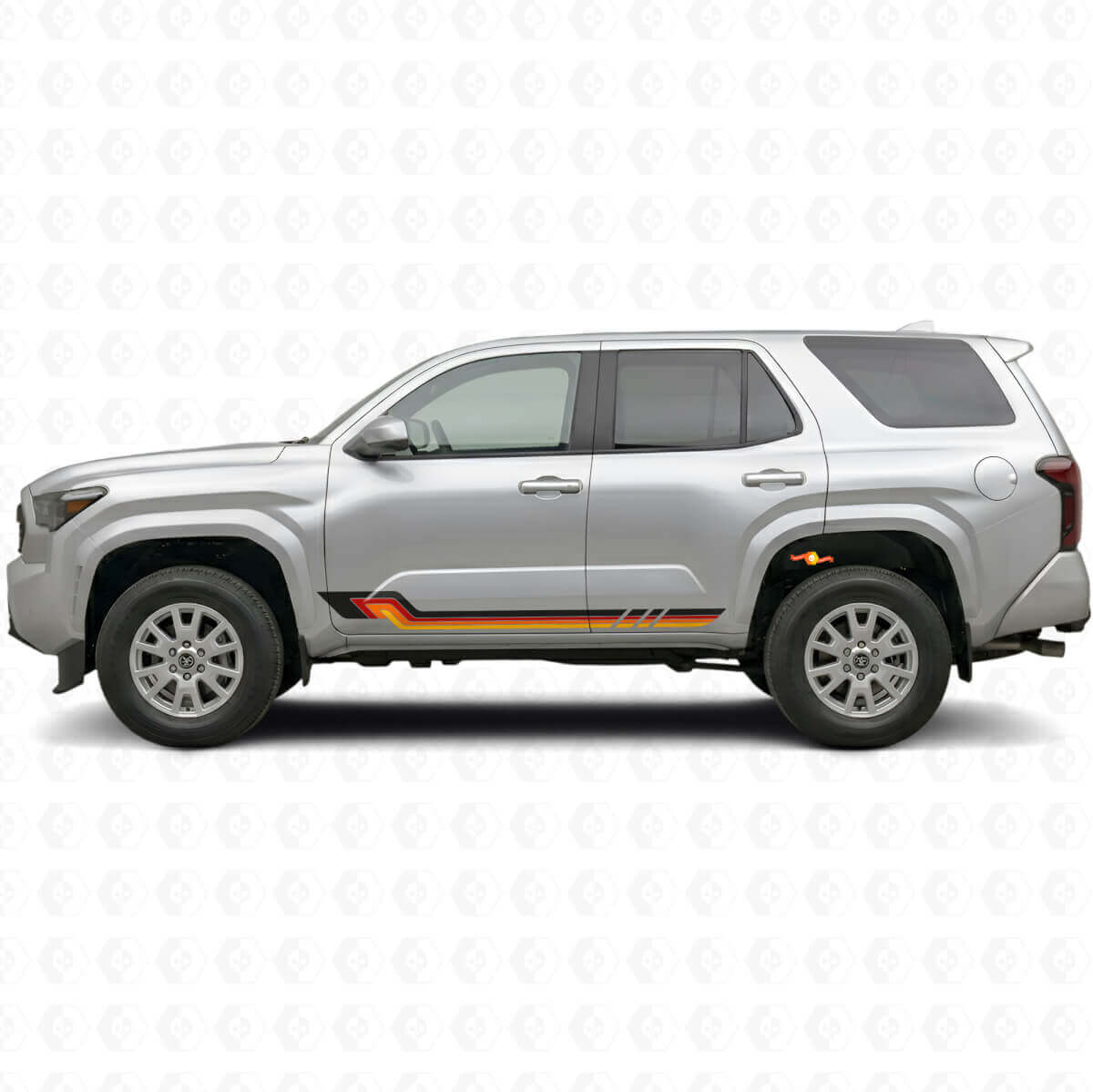 Décalcomanie en vinyle à rayures latérales style vintage pour Toyota 4Runner 2024+